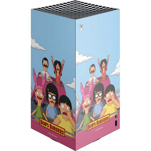 Bobs Burgers Roller Coaster XBox Series X Digital Edition Console Skin